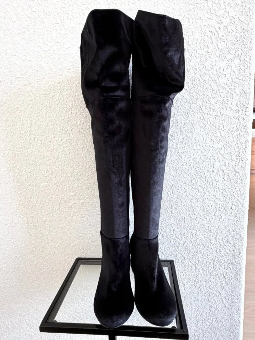 Torrid Black Over the Knee Heel Boot - Size 8WW